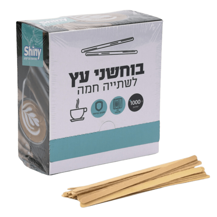 בוחשני עץ לקפה - 1000 יח' - Clean Spot קלין ספוט