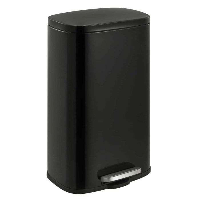 פח נירוסטה דגם Sahara מלבני 30 ליטר בצבע שחור מט - Clean Spot קלין ספוט