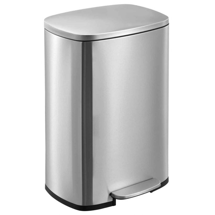 פח נירוסטה דגם Sahara מלבני 50 ליטר בצבע כסוף - Clean Spot קלין ספוט