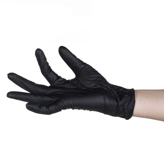כפפות ניטריל שחורות ללא אבקה במגוון מידות - Clean Spot קלין ספוט