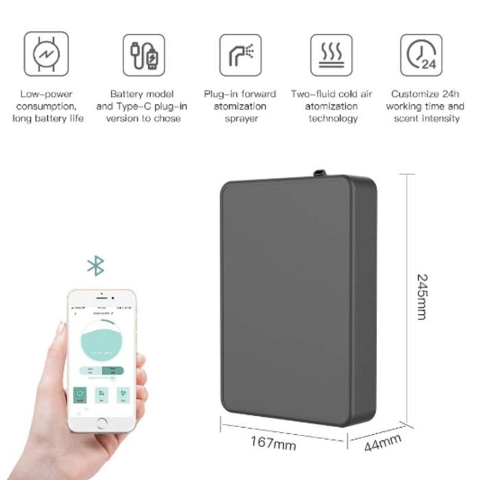 מפיץ ריח חשמלי / סוללות לשטח עד 80 מ"ר Tablet *מגיע עם 500 מ"ל בושם מתנה* - Clean Spot קלין ספוט
