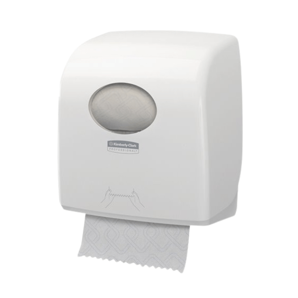 מתקן למגבת ידיים ממותגת בגליל Aquarius Slimroll לבן 79550 - Clean Spot קלין ספוט
