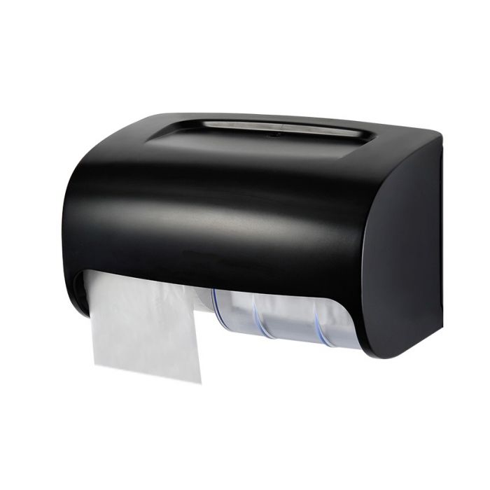 מתקן נייר טואלט זוגי שחור מט פרימיום COS - Clean Spot קלין ספוט