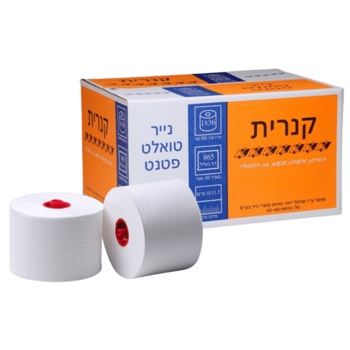 נייר טואלט פטנט 100 מטר | 36 גלילים במארז Double-Roll - Clean Spot