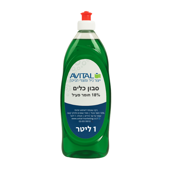 סבון כלים 1 ליטר 18% Eco - Tal - Clean Spot קלין ספוט