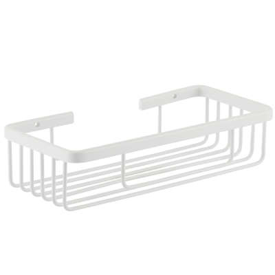 סבוניית רשת אלומיניום מלבנית לאמבטיה – לבן - Clean Spot קלין ספוט