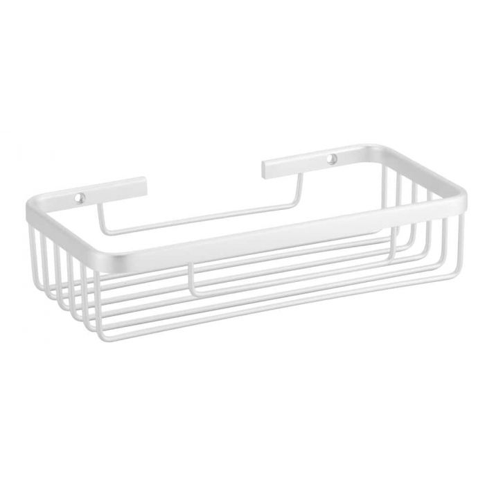 סבוניית רשת אלומיניום מלבנית לאמבטיה – כסופה - Clean Spot קלין ספוט