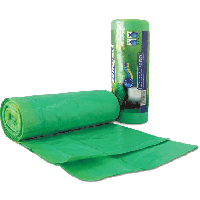 שקית אשפה בגליל עם שרוך 75/90 LD ירוק
